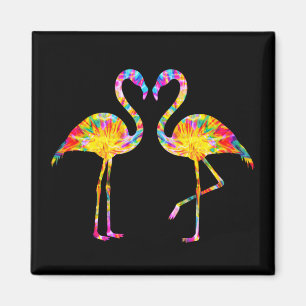 IMÁN TIE DYE FLAMINGO