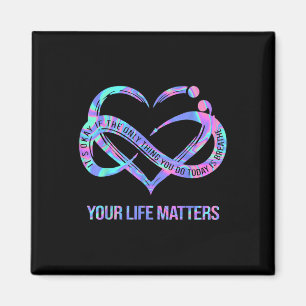 Imán Tie Dye Heart Your Life S Suicide Prevention Aware