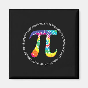 Imán Tie Dye Pi Day T Shirt Physics Math Teacher Engine