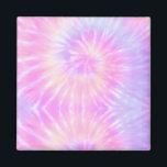 Imán Tiedye Pastel Arcoiris Espiral Hippie Tye<br><div class="desc">Color del arcoiris del diseño de patrones de tintes de corbata pastel. Patrón de diseño de espiral hippie rosa,  amarillo,  azul,  tiedye shibori pastelero Pastel</div>