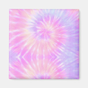 Imán Tiedye Pastel Arcoiris Espiral Hippie Tye