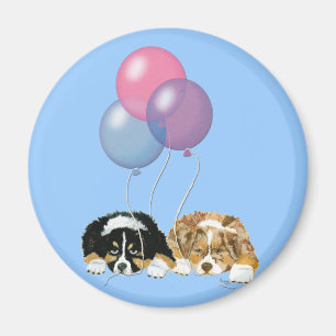 Imán Tiempo australiano del fiesta de los perritos