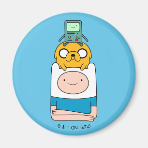 Imán Tiempo de aventura   BMO, Jake y Finn