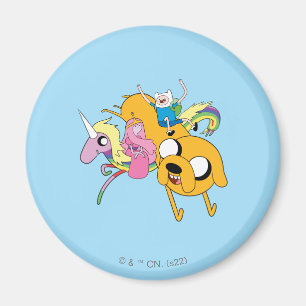 Imán Tiempo de aventura   Dama, Bubblegum, Finn y Jake
