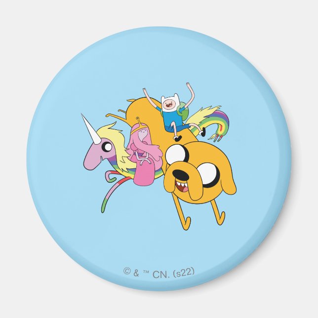 Imán Tiempo de aventura | Dama, Bubblegum, Finn y Jake (Frente)