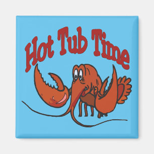 Imán Tiempo de baño caliente de langosta