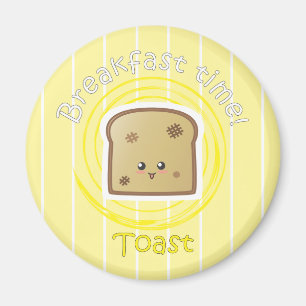 Imán Tiempo de desayuno - tostada