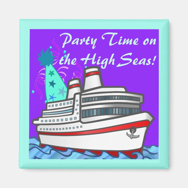 Imán Tiempo de fiesta en crucero por alta mar (Frente)