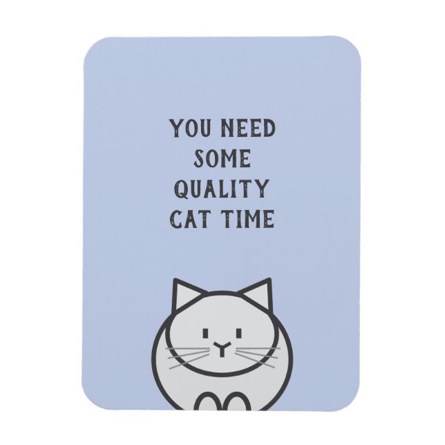 Imán Tiempo de Gatos de Calidad (Vertical)