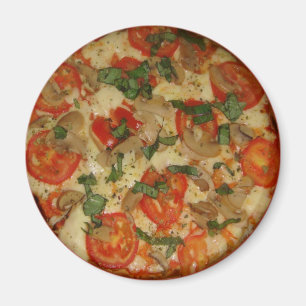 Imán ¡Tiempo de la pizza - delicioso!