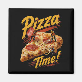 Imán ¡Tiempo de Pizza!