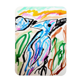 Imán Tiempo de primavera de los jinetes de vuelo azul