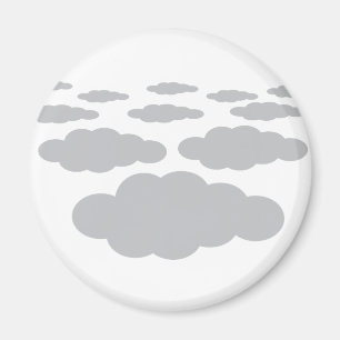 Imán tiempo gris de las nubes
