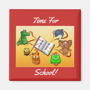 Imán Tiempo Para La Escuela