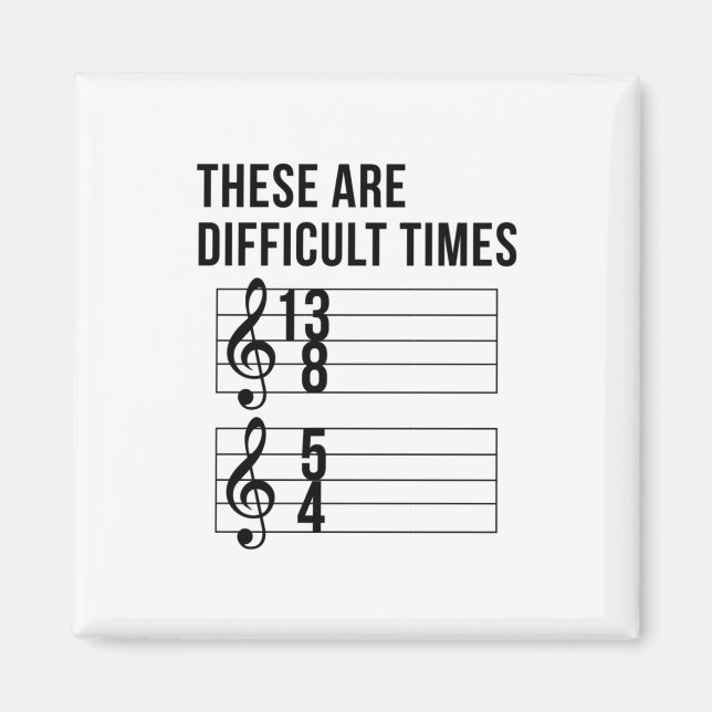 Imán Tiempos de profesores de música (Frente)