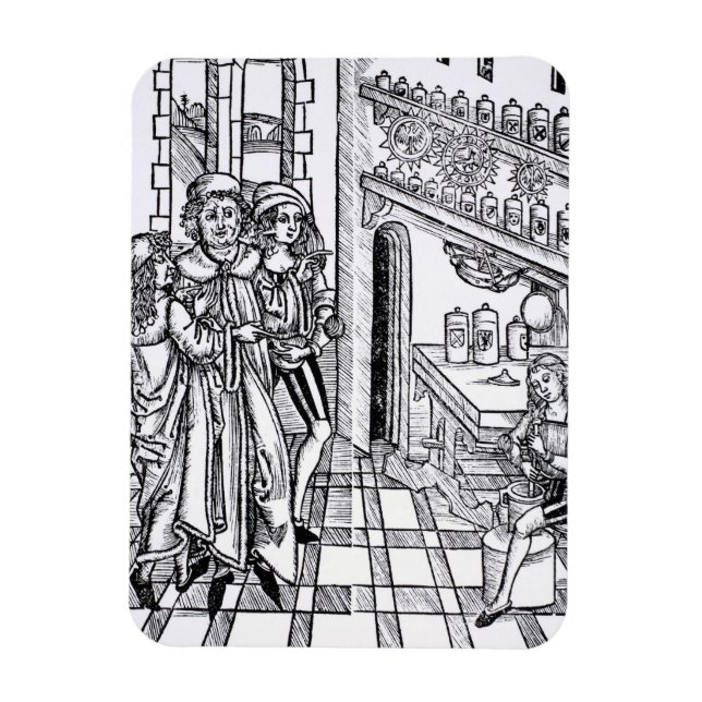 Imán Tienda de apothecary, del pub 'Das Buch der Cirugi (Vertical)