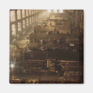 Imán Tienda de la locomotora ferroviaria de Chicago