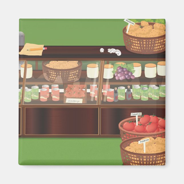 Imán Tienda de Verdulería (Frente)