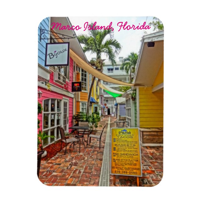 Imán Tiendas De Olde Marco - Isla Marco Florida (Vertical)