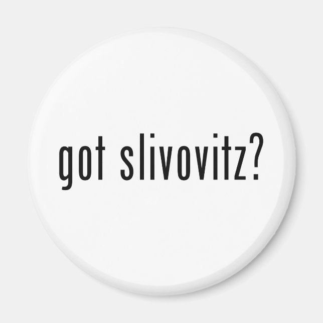Imán ¿tiene slivovitz? (Frente)