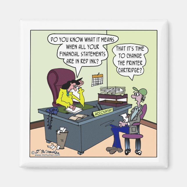 Imán ¿Tienen tinta roja? Cambie el cartucho de impresor (Frente)