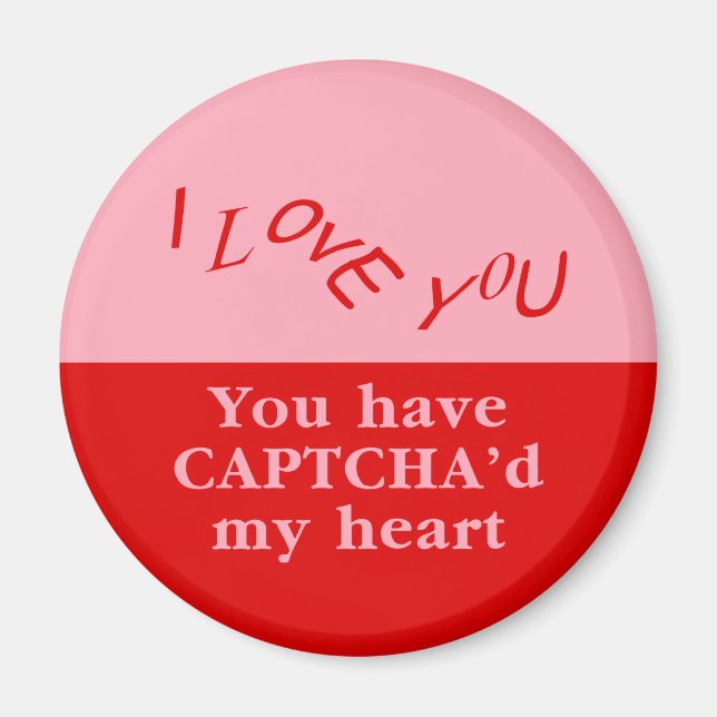 Imán Tienes Captcha de mi corazón (Frente)