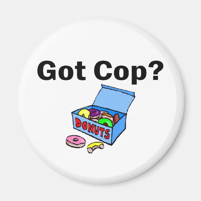 Imán ¿Tienes Cop? (Donuts) (Frente)