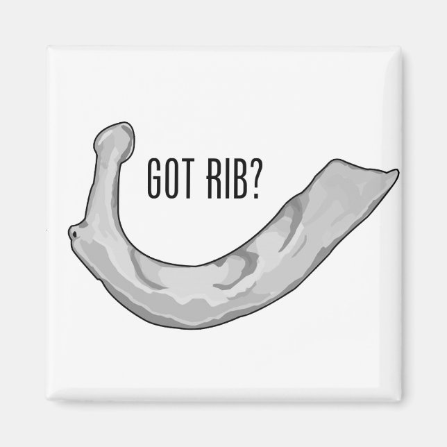 Imán ¿Tienes costilla? Fridge Magnet (Frente)