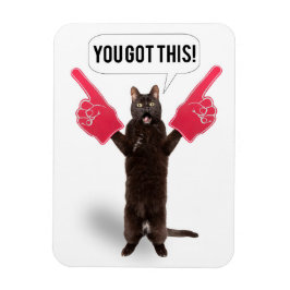 Imán Tienes Este Gato De Animación Saludando A La Fiest