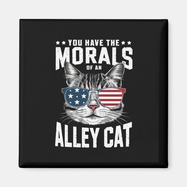 Imán Tienes La Moral De Un chiste Gracioso De Un Gato D (Frente)