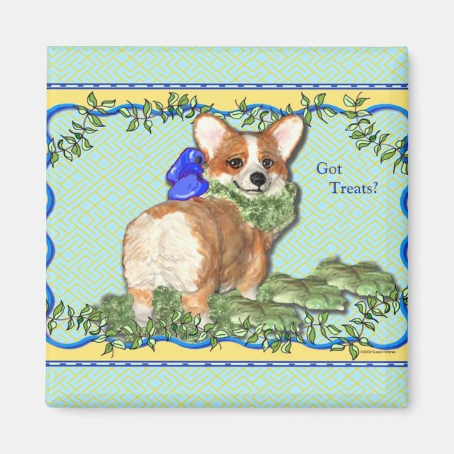 Imán "¿Tienes tratamientos?" Corgi Magnet (Frente)