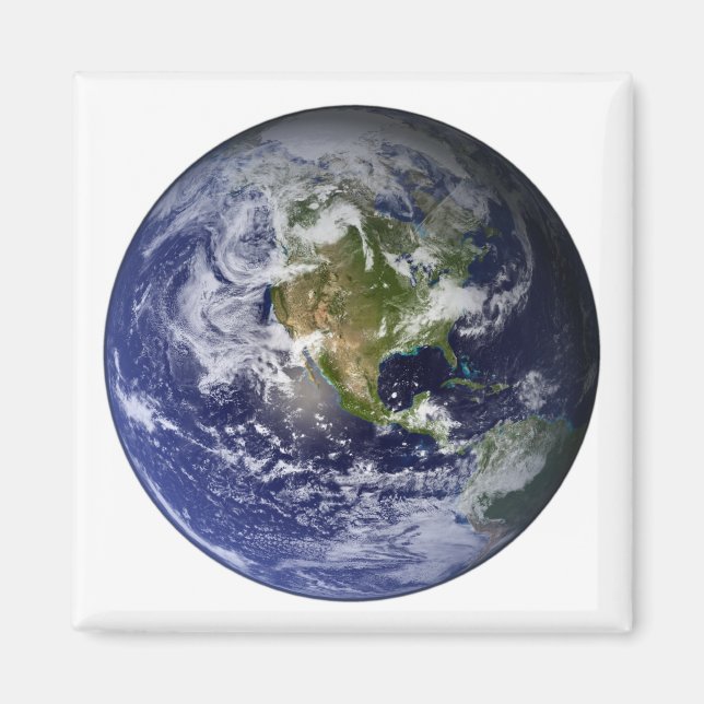 Imán Tierra completa mostrando América del Norte (Frente)