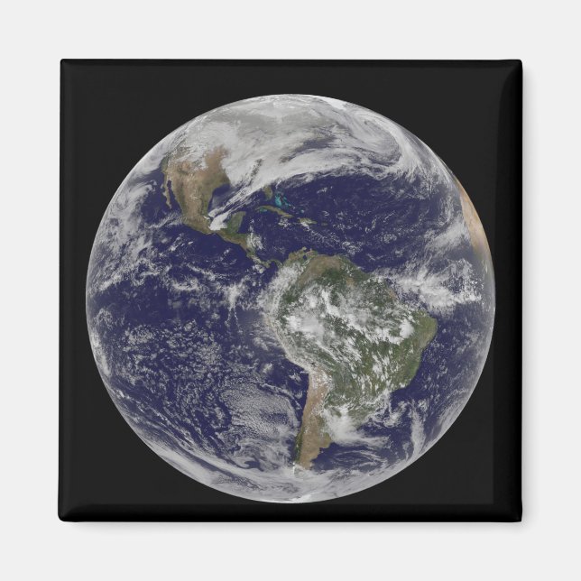 Imán Tierra completa mostrando América del Norte y Amér (Frente)