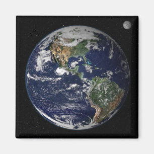 Imán Tierra completa mostrando América del Norte y del 