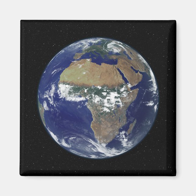Imán Tierra completa que muestra África y Europa (Frente)