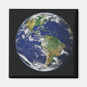 Imán Tierra completa que muestra el hemisferio occident