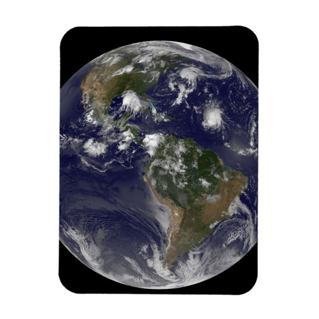 Imán Tierra Completa Que Muestra Tormentas Tropicales E (Vertical)