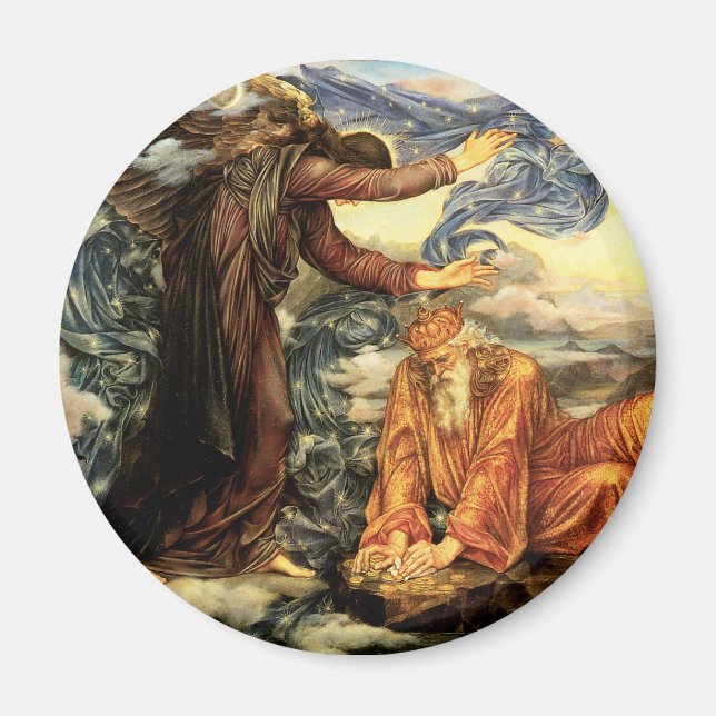 Imán Tierra de Evelyn De Morgan, arte victoriano (Frente)