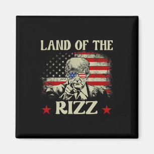 Imán Tierra De La Rizz Divertido Patriótico Trump 4 De 