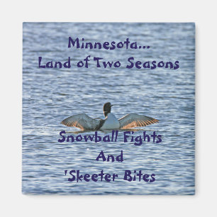 Imán Tierra de Minnesota de dos estaciones