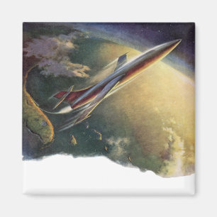 Imán Tierra del avión de nave espacial de ciencia ficci