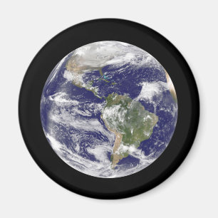 Imán Tierra del planeta en globo fotográfico del