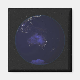Imán Tierra llena en la noche que muestra las luces 2