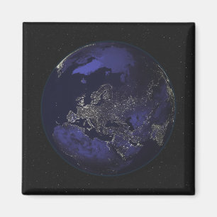 Imán Tierra llena en la noche que muestra las luces 3