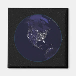 Imán Tierra llena en la noche que muestra las luces 4