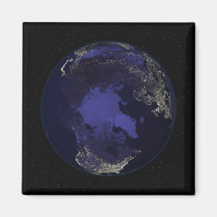 Imán Tierra llena en la noche que muestra las luces 5