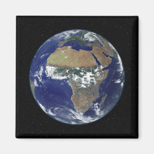 Imán Tierra llena que muestra África y Europa