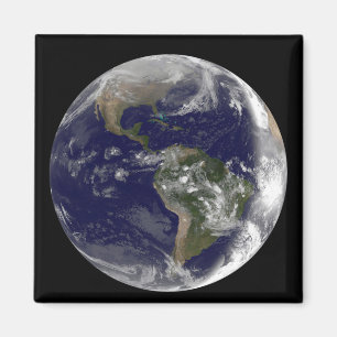 Imán Tierra llena que muestra Norteamérica y Amer del