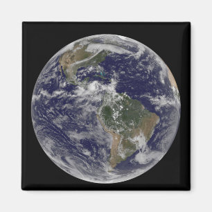 Imán Tierra llena que muestra Norteamérica y Amer del