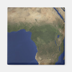 Imán Tierra mostrando cobertura terrestre sobre África